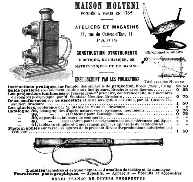 An 1885 Advertisement for Maison Molteni